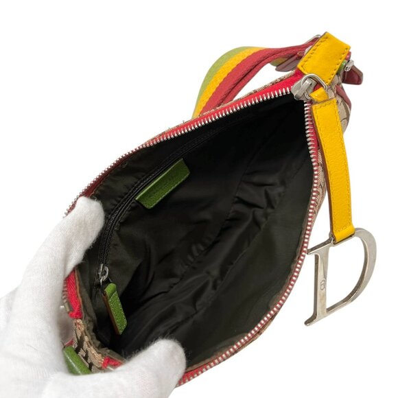 Dior Multicolor Canvas Shoulder Bag - Picture 13 of 14
